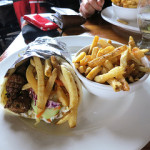 photo credit: Falafel wrap with fries via photopin (license)